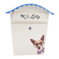 Skrzynka na listy pocztowa ręcznie malowana Pies-2