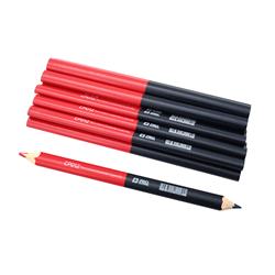 Ołówki stolarskie dwukolorowe 12sz czer-nie BL1171