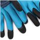 Rękawice robocze palce czarne latex szorstkow. 10-36384