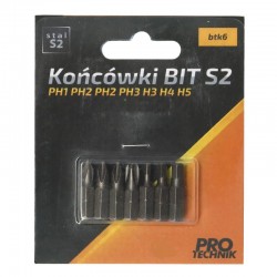 Końcówka BIT S2: PH1 PH2