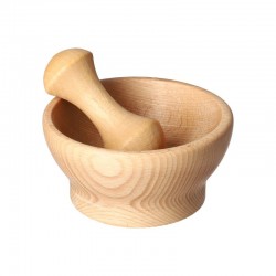 Moździerz mały drewniany 10cm