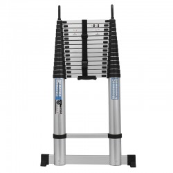 Drabina alu teleskopowa 5.9m 1x14 haki+stabilizat.