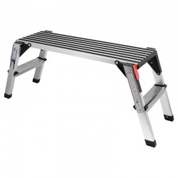Podest roboczy aluminiowy 125*38*50cm 150kg guma