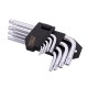 Klucze TORX Cr.V 9cz krótkie,
