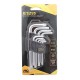 Klucze TORX Cr.V 9cz krótkie,