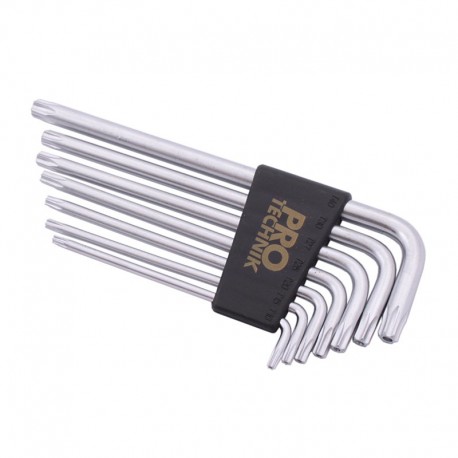 Klucze TORX Cr.V 7cz T10,15,20,25,27,30,40