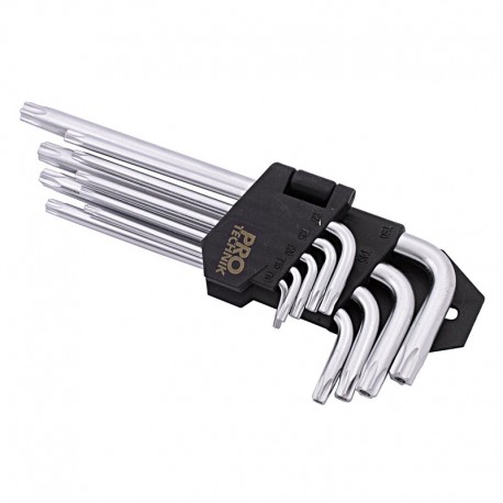Klucze TORX Cr.V 9cz średnia