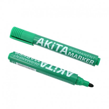 Marker budowlany okrągły zielony końc