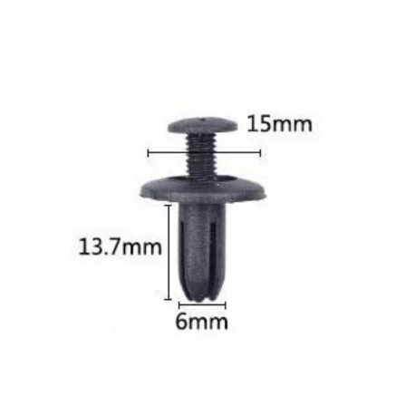 Spinki do tapicerki samochodowej 15x13,7x6mm