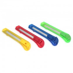 Nóż uniwers 18mm przeźroczysty tuba-12sz