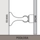 Odbojnik przytrzymywacz magnetyczny drzwi czarny