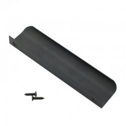 Uchwyt meblowy krawędziowy czarny 128x148mm
