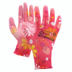 Rękawice LADY GARDEN 8 ogrodowe ozdobne PU