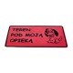 Tablica 14x29 TEREN POD MOJĄ