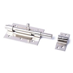 Zasuwka hiszpańska 455-100mm NIKIEL blister