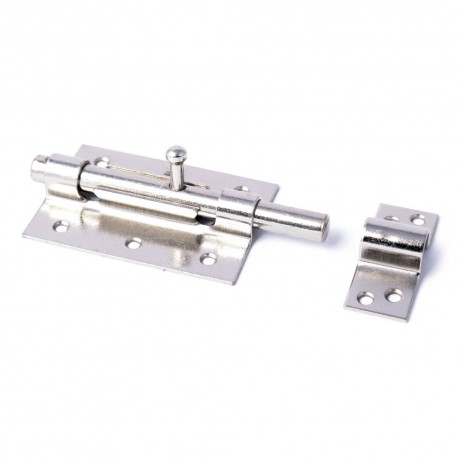 Zasuwka hiszpańska 455-100mm NIKIEL blister